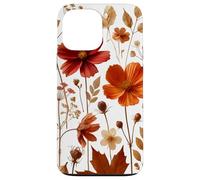 Autumn Wildflower Botanical Burnt Orange Fall Style Look Custodia per iPhone 13 Pro Max