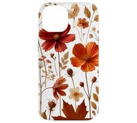 Autumn Wildflower Botanical Burnt Orange Fall Style Look Custodia per iPhone 14