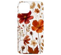 Autumn Wildflower Botanical Burnt Orange Fall Style Look Custodia per iPhone 15 Plus