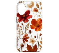 Autumn Wildflower Botanical Burnt Orange Fall Style Look Custodia per iPhone 16