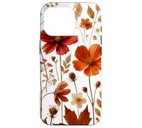 Autumn Wildflower Botanical Burnt Orange Fall Style Look Custodia per iPhone 16 Pro