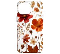 Autumn Wildflower Botanical Burnt Orange Fall Style Look Custodia per iPhone 16 Pro Max