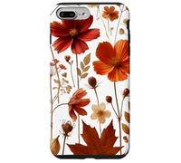 Autumn Wildflower Botanical Burnt Orange Fall Style Look Custodia per iPhone 7 Plus/8 Plus
