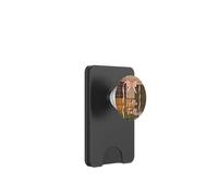 Autumn Winter Season Brown Plaid Pattern Women and Girls PopSockets PopWallet per MagSafe