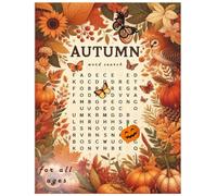 autumn word search book for all ages: word search puzzle book for adults, kids and teens, Fall Activities, Autumn Brain Games Challenge, fun and creative, relax and stess relief,