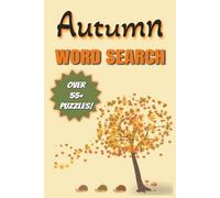 Autumn word search: Cozy Fall Word Find Book for Adults, Seniors, & Teens.