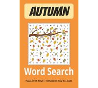 Autumn Word Search Puzzle Book: Easy to Read Print | 6 x 9 inches, 110 pages | 50+ puzzles - Gift for Vacations, Holidays, and Relaxing Times