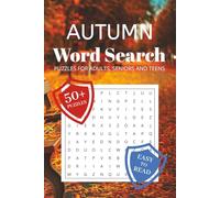 Autumn Word Search Puzzle Book: Word Searches with Easy to Read Print about Fall, Seasons, Harvest time and More | 6x9 inches, 110 pages | 50+ Puzzles ... Gift for Vacations, Holidays and Free Times