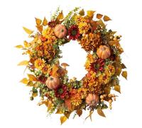 Autumn Wreath - 17.72 Inch Autumn Wreath Decorations, Artificial Harvest Festival Flower, Halloween Ornaments | Flowers Party Decorations For Thanksgiving, Indoor, Living Room, Bedroom
