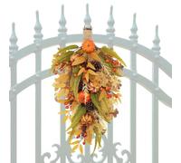 Autumn Wreath | Upside Down Faux Pine Cones Berry Ornaments |