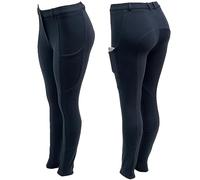 Autumnn Equestrian Jodhpurs - Pantaloni da equitazione da donna, con due tasche per telefono, colore: blu navy, Marina Militare, 34W