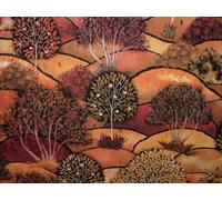 Autunnali Prato Albero Cotone Tessuto Tenda Fodera Cuscino Coperta Utilizzare