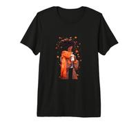 Autunno Afro Donna Afro Americano Autunno Zucca Spice Latte Maglietta Premium