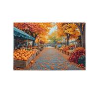 Autunno al mercato della città puzzle per adulti 500 pezzi duro impossibile difficile impegnativo famiglia puzzle