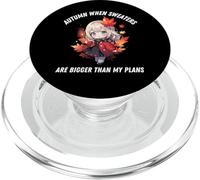 Autunno Anime Kawaii Autunno Se Maglione Più Grande Dei Miei Piani PopSockets PopGrip per MagSafe
