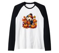 Autunno Autunno Bedlington Terrier Proprietario di Cane Ringraziamento Maglia con Maniche Raglan