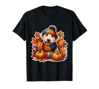 Autunno Autunno Bedlington Terrier Proprietario di Cane Ringraziamento Maglietta