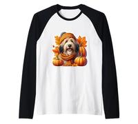 Autunno Autunno Bergamasco Cane da Pastore Proprietario Ringraziamento Mamma Maglia con Maniche Raglan