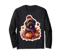 Autunno Autunno Bouvier des Flandres Cane Proprietario Amante Vintage Mamma Maglia a Manica
