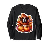 Autunno Autunno Boxer Cane Zucca Foglie Proprietario Amante Mamma papà Cucci Maglia a Manica