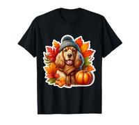 Autunno Autunno Cocker Spaniel Cane Proprietario Amante Zucca Vintage Maglietta