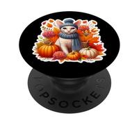 Autunno Autunno Cornish Rex Gatto Proprietario Ringraziamento Mamma Papà PopSockets PopGrip Adesivo