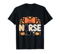 Autunno Autunno Infermiera Camicia Donna Zucca Thankful Nurse Life Maglietta