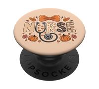 Autunno Autunno Infermiera Camicia Donna Zucca Thankful Nurse Life PopSockets PopGrip Adesivo