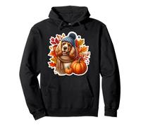 Autunno Autunno Inglese Cocker Spaniel Cane Proprietario Amante Vintage Felpa con Cappuccio