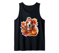 Autunno Autunno Inglese Setter Cane Proprietario Amante Zucca Vintage Canotta