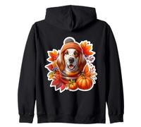 Autunno Autunno Inglese Setter Cane Proprietario Amante Zucca Vintage Felpa con Cappuccio