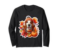 Autunno Autunno Inglese Setter Cane Proprietario Amante Zucca Vintage Maglia a Manica