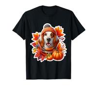 Autunno Autunno Inglese Setter Cane Proprietario Amante Zucca Vintage Maglietta
