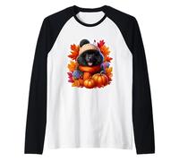 Autunno Autunno Puli Proprietario Cane Giorno del Ringraziamento Mamma papà Maglia con Maniche Raglan