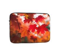 Autunno Autunno Rosso Foglie d'Acero Caso Del Computer Portatile 10 pollici, TSA Manicotto Del Computer Antiurto Protettivo Notebook Caso Impermeabile Copertura Del Computer Valigetta Borse Uomini
