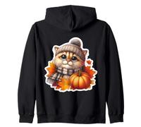 Autunno Autunno Selkirk Proprietario Gatto Ringraziamento Mamma papà Zucca Felpa con Cappuccio