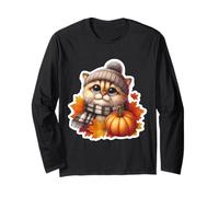 Autunno Autunno Selkirk Proprietario Gatto Ringraziamento Mamma papà Zucca Maglia a Manica