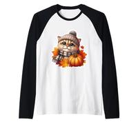 Autunno Autunno Selkirk Proprietario Gatto Ringraziamento Mamma papà Zucca Maglia con Maniche Raglan