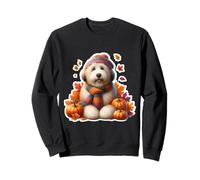 Autunno Autunno Vecchio Cane da Pastore Inglese Proprietario Amante Vintage Mamma Felpa