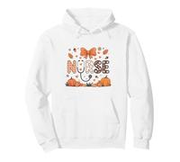 Autunno Autunno Vestito Infermiera Zucca Grato Grateful Blessed Felpa con Cappuccio