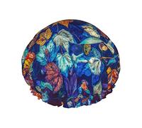 Autunno Coloful foglie d'acero caduta cuffie da a per le donne, impermeabili riutilizzabili a cuffie per capelli cuffie da bagno turbante cuffia da a per ragazze