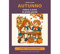 Autunno: Colora e scrivi le prime parole