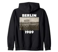 Autunno del Muro di Berlino, Berlino 1989, libertà Felpa con Cappuccio