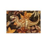 Autunno Dino Jigsaw Puzzle Piecing Jigsaw Puzzle per Giochi di Famiglia per Adulti e Famiglie Perfetto per Notti di Gioco Puzzle per Adulti 1000 Piecing
