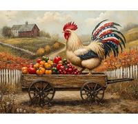 Autunno Dipingere con i Numeri Animale Dipingere con i Numeri Adulti Bambini, DIY Olio Painting by Numbers Kit, Vernice Acrilica Pennelli Decora la Casa Ragazze Regalo 60x80cm (Senza Cornice) E1-1206