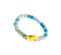 Autunno E Inverno Pesce Collana Pietra Naturale Bracciali In Perline Ceramica Collane Pendenti Donne Clavicola Catena Collare Colorato Perline Di Ris
