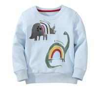 Autunno E Inverno Sweatshirt Bambini Felpa Leggera da Bambino Stampa Senza Cappuccio Regular Fit in Cotone Giacca con Tasche Comfort Stile Perfetta per Ragazzi