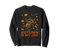 Autunno è la mia Gioia Carino Disegno Procione Felpa