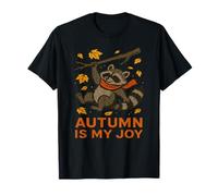 Autunno è la mia Gioia Carino Disegno Procione Maglietta