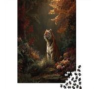 Autunno e la tigre nella giungla1000 Pezzi Impossibili Per Adulti, Giochi, Regali, Sfide Per Bambini70x50cm/1000pcs
